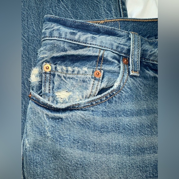 Like New! Levi Strauss Gold Tag 501 Original Fit Distressed Size 27/32 - Picture 9 of 10